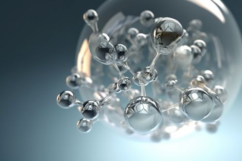 活力球体医美液体泡泡分子摄影图 摄影图