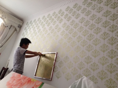 厂家直销液体壁纸丝网模具印花模具液体墙纸漆模具硅藻泥印花模具